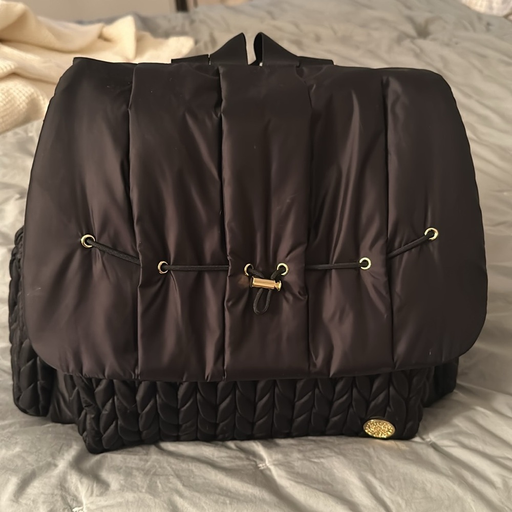 HAPP Brand black backpack baby diaper bag